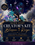 Blossom & Reign | Quick Start Creator's Kit | AI Art Bundle